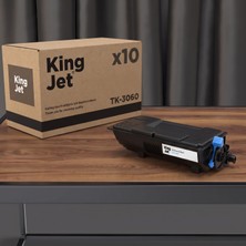 Kingjet Kyocera Uyumlu TK-3060 Standart Kapasiteli (10'lu Paket) Çipli Muadil Toner | Ecosys M3645IDN