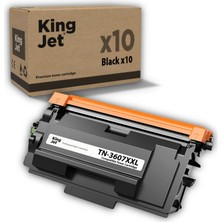 Kingjet Brother Uyumlu TN-3607XXL Yüksek Kapasiteli (10'lu Paket) Çipli Muadil Toner | DCP-L5510DN