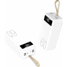 Lowell Home Powerbank 60.000 Mah Taşınabilir Şarj Hızlı El Fenerli Dijital Göstergeli Yeni Nesil