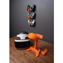 Tekno Sanat TeknoSanat 3D Baskı Psvr / Vr Gözlük Standı - Masaüstü Sergileme Ünitesi (Turuncu)