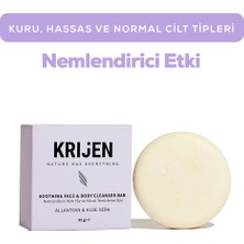 Krijen Nemlendirici Etkili Allantoin & Aloe Vera Yüz ve Vücut Temizleme Barı 95 gr Kuru Ciltler İçin