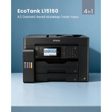 EPSON A3 Renkli L15150 Çok Fonksiyonlu Tanklı Dublex Yazıcı Fax USB 2.0,Ethernet,Kablosuz