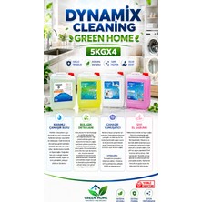 Dynamix Wash 4'lü Ev Temizlik Seti 20 kg - El Sabunu - Elde Bulaşık - Kıvamlı Çamaşır Suyu - Çamaşır Yumuşatıcı