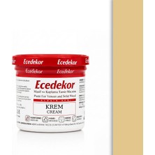 Krem Ecedekor Ahşap Dolgu Macunu Bardak (200GR)