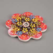 Myros Çini Bardak Altlığı - Renkli - 11 cm