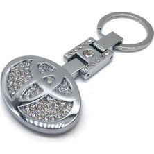 İdeal Aksesuar Toyota Taşlı Metal Oto Anahtarlık Car Keychain Auto Stone Keychain Accessory