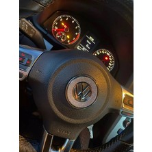İdeal Aksesuar Volkswagen Seat Skoda Direksiyon Taşlı Logo 6cm/3cm Logo Amblem Arma Car Stone Steering Wheel Logo