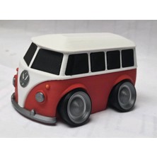 Axelon Nostaljik Klasik Vosvos Minibüs Maketi - Masaüstü Dekoratif Biblo Araç Hediyelik