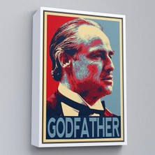 Trezon Ahşap Çerçeveli Godfather Mafya Film TABLO-7813