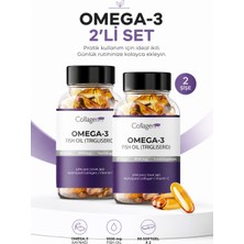 Collagen Forte Platinum Omega 3 Premium Fish Oil Balık Yağı 1000 Mg 2'li Set 90 Kapsül X2 (180 Kapsül)