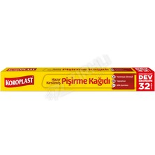 Koroplast Hazır Kesilmiş Pişirme Kağıdı Dev Ekonomi 32'li