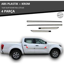 A&G Tuning Nissan Navara Yan Kapı Koruma Çıtası Plastik + Krom
