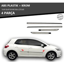 A&G Tuning Toyota Aurıs 2007 Üzeri Yan Kapı Koruma Çıtası Plastik + Krom