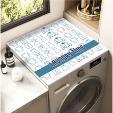 Mikasso Çamaşır Makinesi Kurutma Makinesi Örtüsü Koruma Pedi Sıvı Geçirmez Matı Kaymaz Yıkanabilir Polyester