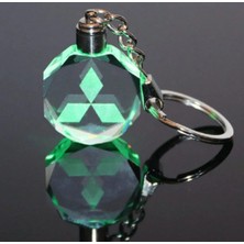 İdeal Aksesuar Mitsubishi Işıklı Anahtarlık 7 Renk Şık Oto Car Keychain LED Oto Anahtarlık Aksesuar