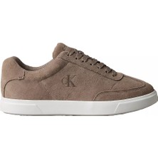 Calvin Klein Erkek Düşük Bilekli Rahat Taban Ck Logolu Süet Kahverengi Sneaker HM0HM02201-PBO