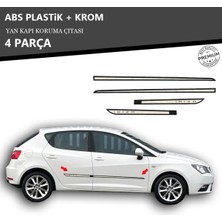 A&G Tuning Seat Ibiza 2011 Üzeri Yan Kapı Koruma Çıtası Plastik + Krom