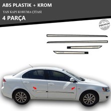 A&G Tuning Mitsubishi Lancer Yan Kapı Koruma Çıtası Plastik + Krom
