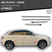 A&G Tuning Audı Q3 Yan Kapı Koruma Çıtası Plastik + Krom