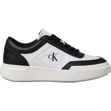 Calvin Klein Erkek Düşük Bilekli Ck Logo Imzalı Deri Beyaz Sneaker HM0HM02326-01W