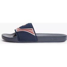 Tommy Hilfiger Erkek Logo Detaylı Rahat Taban Lacivert Terlik EM0EM01742-0GZ