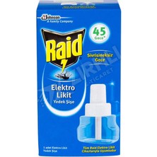 2 Adet Raid Elektro Likit 45 Gece Yedek