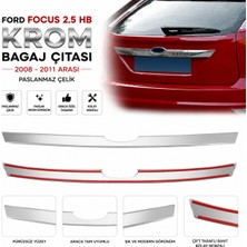 A&G Tuning Ford Focus 2.5 Hb Krom Bagaj Çıtası 2008 - 2011 Arası Paslanmaz Çelik