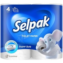 3 Adet Selpak Tuvalet Kağıdı 4'lü