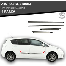 A&G Tuning Toyota Verso 2010 Üzeri Yan Kapı Koruma Çıtası Plastik + Krom