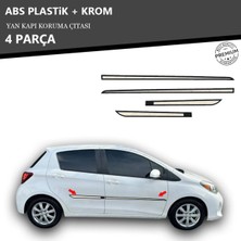 A&G Tuning Toyota Yaris 2014 Üzeri Yan Kapı Koruma Çıtası Plastik + Krom