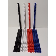 Sarff Plastik Spiral 16 mm Siyah - Mavi - Beyaz - Kırmızı 75'li Paket