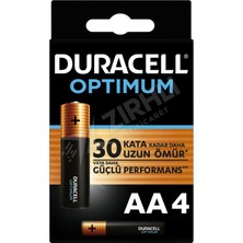 3 Adet Duracell Optimum Kalem Pil Aa 4'lü