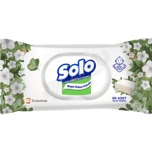 2 Adet Solo Beyaz Sabun Kokulu Islak Havlu 90'lı