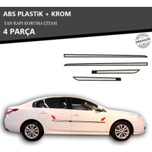 A&G Tuning Renault Latitude Yan Kapı Koruma Çıtası Plastik + Krom