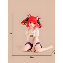 Dek Nino Nakano Kedi Kulaklı Desktop Cute Anime Figürü 13 cm