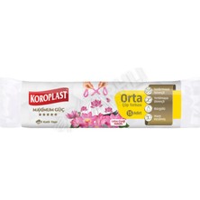 4 Adet Koroplast Maximum Güçlü Lotus Çiçeği Kokulu Büzgülü Orta Boy Çöp Torbası 15'li