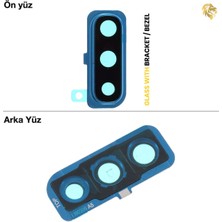 Arsking Samsung Galaxy A30S Kamera Lensi Full ile Uyumlu Mavi Kamera Lensi Sade Lens Kamera Camı Kamera Merceği