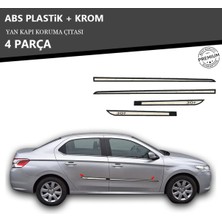 A&G Tuning Peugeot 301 Yan Kapı Koruma Çıtası Plastik + Krom