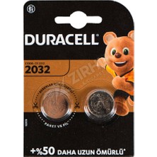 3 Adet Duracell Düğme Pil 2032 2' Li 3 Volt