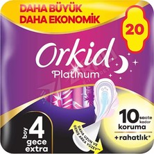 4 Adet Orkid Ultra Platinum Extra Gece Plus 20'li