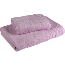 Mikasso Armürlü Fitilli Havlu 2'li Lila 50X90 Bambu Mor