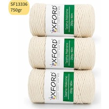Oxford İplik Stok Fazlası 750GR Tarama Makrome Krem SF13336