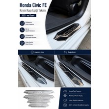 A&G Tuning Honda Civic Fe Krom Kapı Eşiği Takımı 4 Parça 2021 ve Üzeri