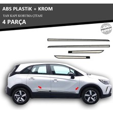 A&G Tuning Opel Crossland Yan Kapı Koruma Çıtası Plastik + Krom