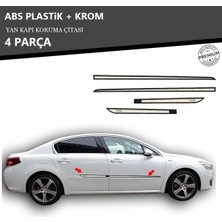 A&G Tuning Peugeot 508 Yan Kapı Koruma Çıtası Plastik + Krom