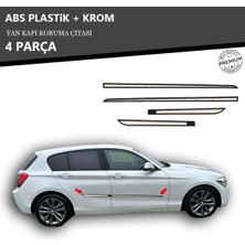 A&G Tuning Bmw 1 Serisi Yan Kapı Koruma Çıtası Plastik + Krom