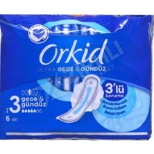 2 Adet Orkid Ultra Gece Tekli Paket 6'lı