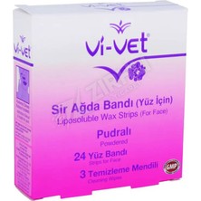 4 Adet Vi-Vet Yüz Ağda Bandı 24LÜ+3 Temizleme Mendili