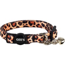 Gee's Premium Güvenlik Kilitli (Safety Click) Leopard Kedi Boyun Tasması