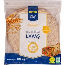 Metro Chef Lavaş 25CM 18LI Tam Buğday 5'li Avantaj Paketi